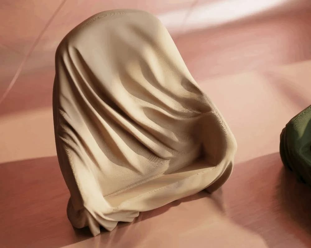 Fabric-Look Phone Pillow Stand