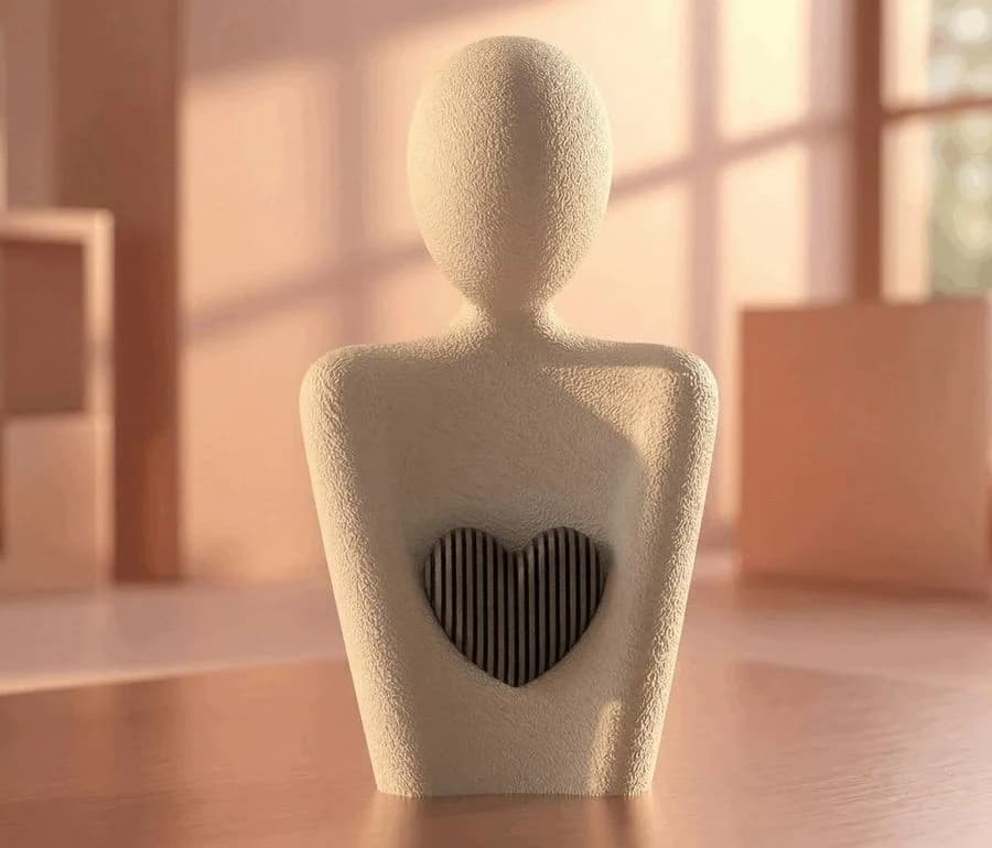 Heart Guardian Sculpture