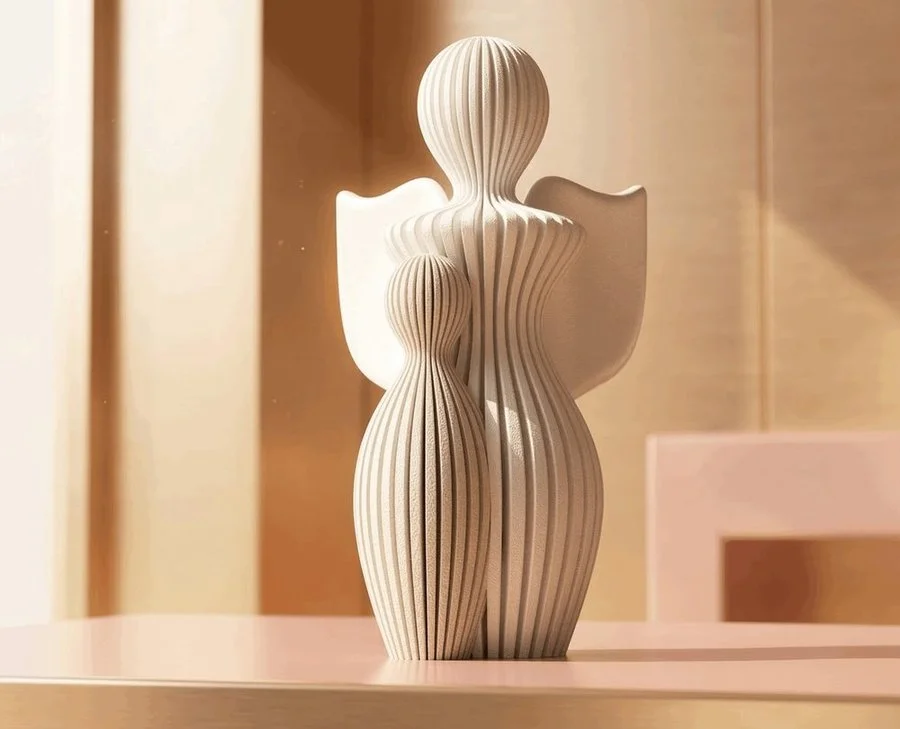 Guardian Angel & Child Sculpture