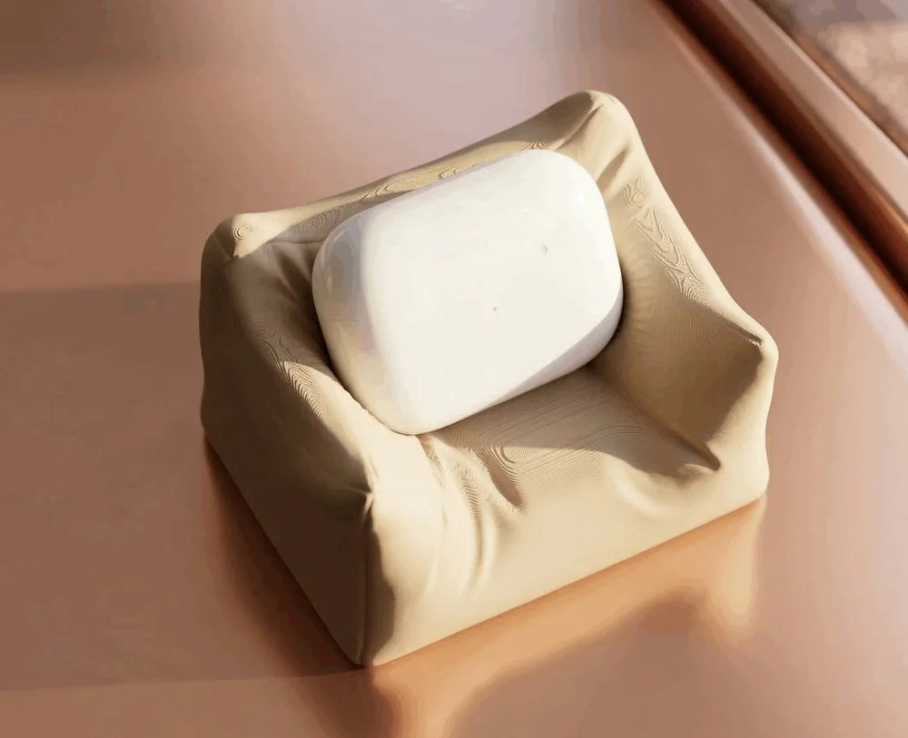 Fabric-Look AirPods Pillow Stand
