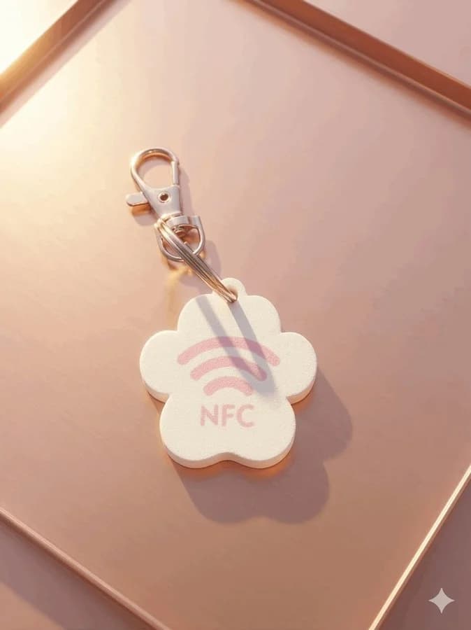 NFC Smart Pet Keychain