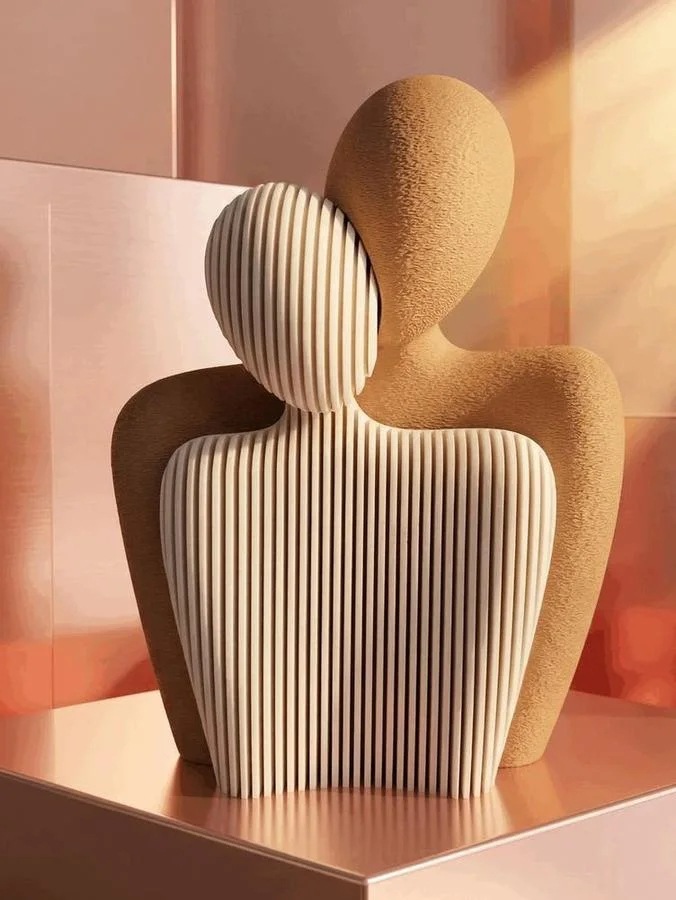 Together Sculpture - Ribbed